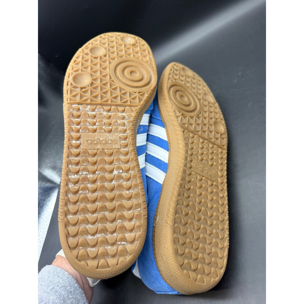 Adidas Samba ADV Skateboarding Blue Suede Gum Sole Size 12 Blue Men - Picture 5 of 11
